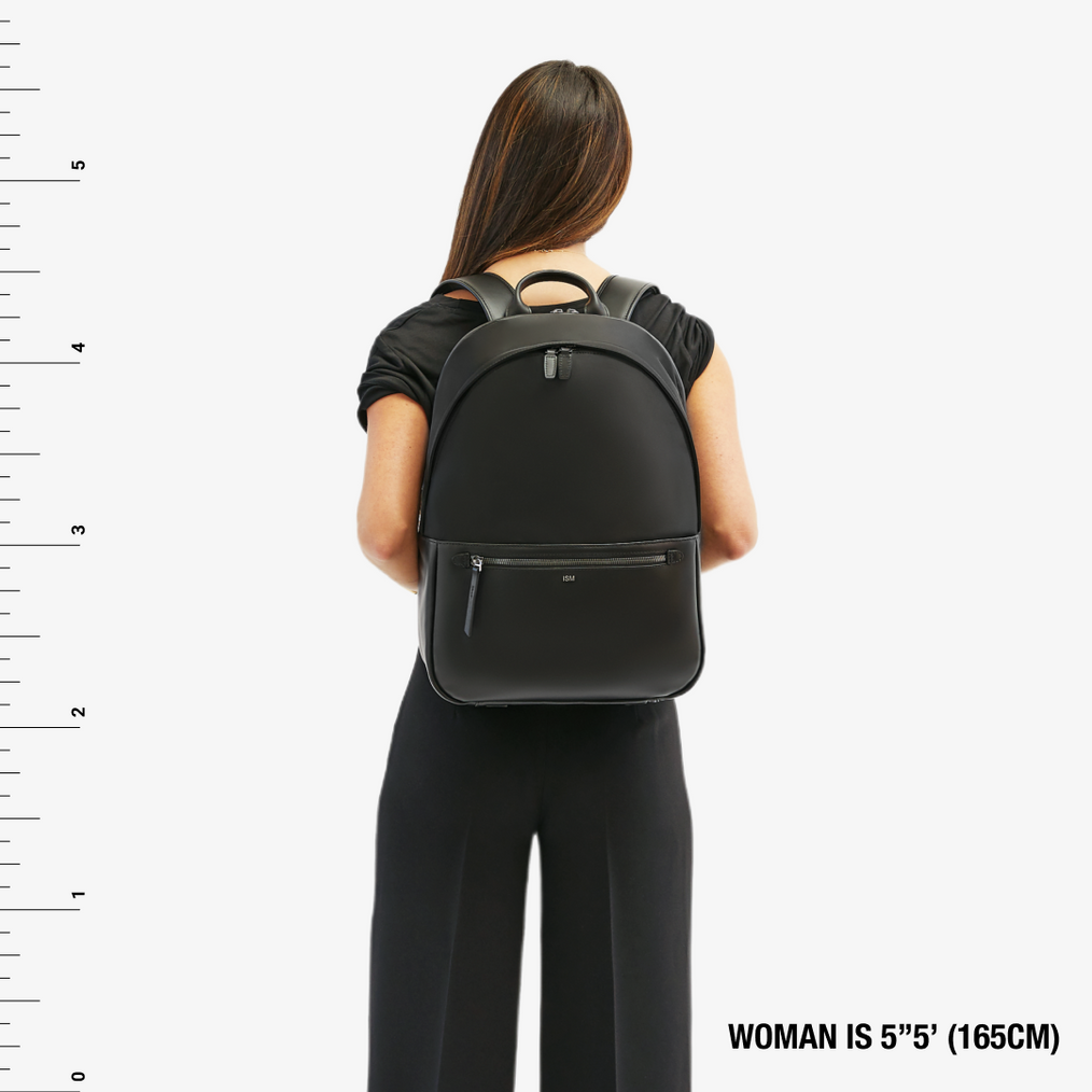 Large sales backpack black