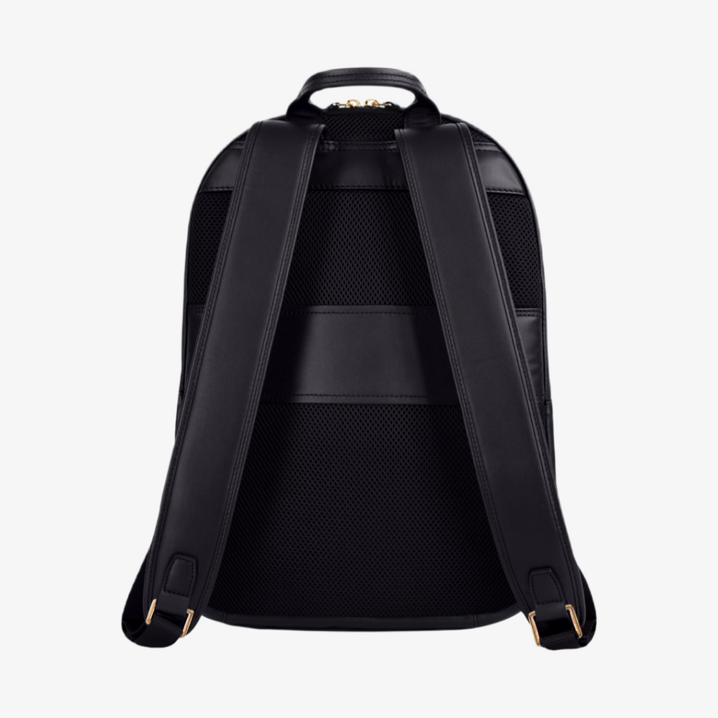 black and gold leather backpack large The Backpack