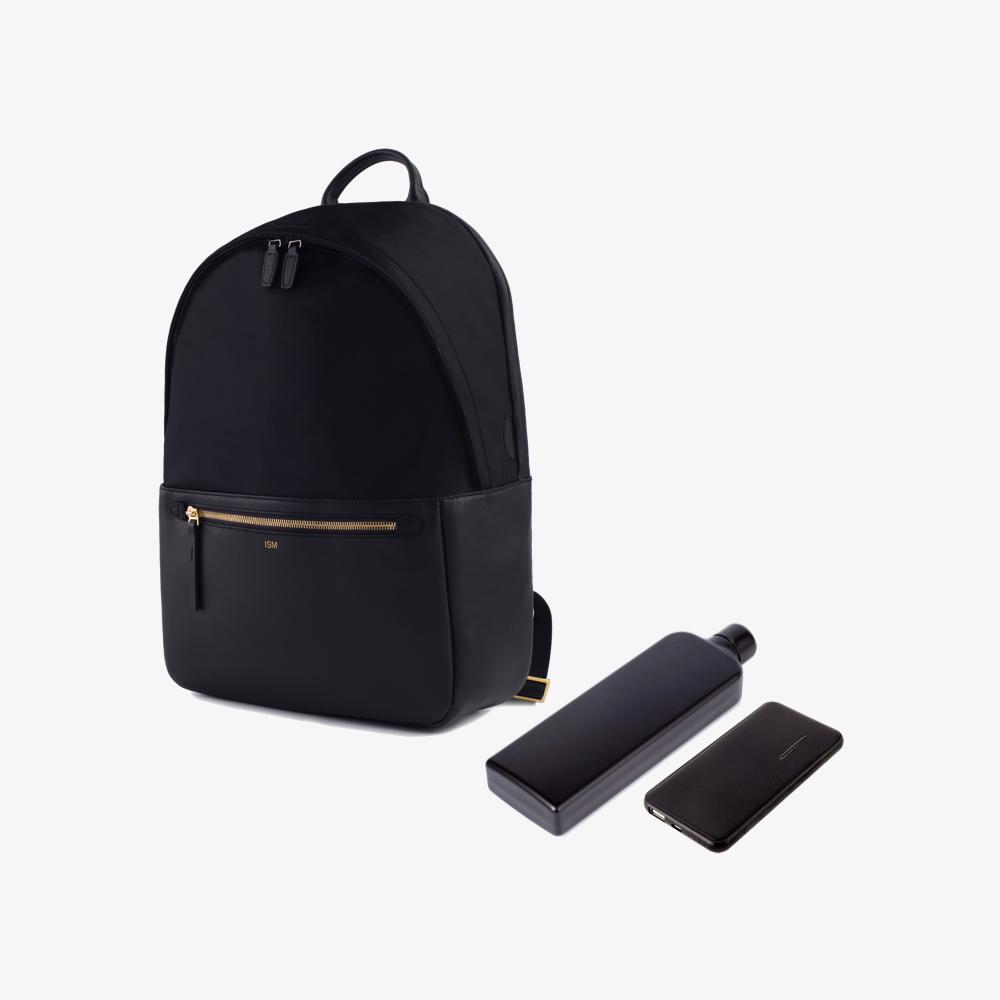 black and gold leather backpack large The Bag Bundle